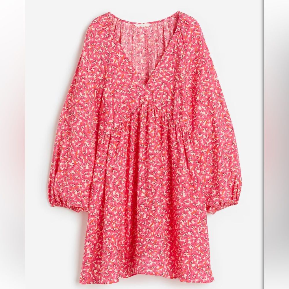H&M Pink Floral Mini Dress XS